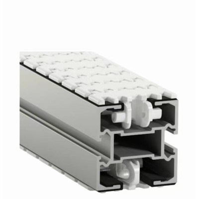 Plastic flexible chain conveyor components aluminium alloy beam use for flexing chain conveyor conveying beam