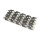 Conveyor chain for flexible chain system plastic chain with metal surface