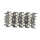 Conveyor chain for flexible chain system plastic chain with metal surface