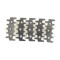 Conveyor chain for flexible chain system plastic chain with metal surface