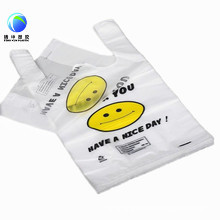 Lächeln Gesicht Plastik T-shirt Tasche