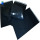 Bolsas de mensajero de color negro con adhesivo autoadhesivo