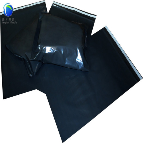 Sacos de correio de cor preta com auto-adesivo