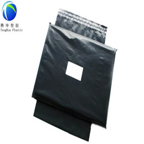 Bolsas de mensajero de color negro con adhesivo autoadhesivo