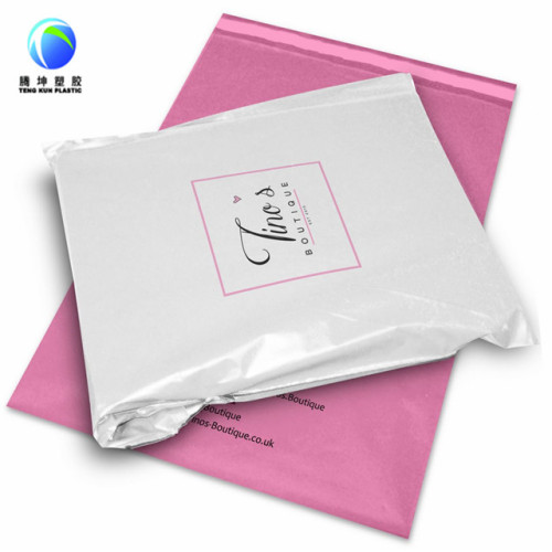 Sacs postaux de courrier de logo adaptés aux besoins du client avec le matériel 100% vierge auto-adhésif