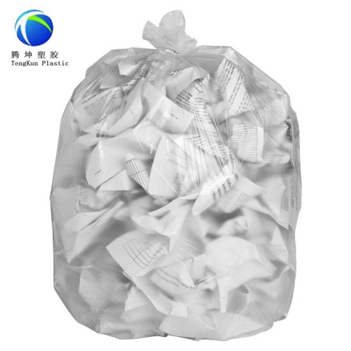 Weiße Farbe-Wegwerfmüll-Tasche in der Rolle