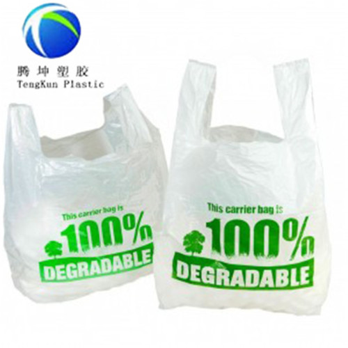 Fabriqué en Chine 100% biodégradable sac de déchets de fécule de maïs de 13 gallons