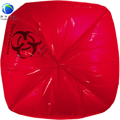 Trash Bin Liner Bags Biohazard Waste Plastic Medical Garbage Bags
