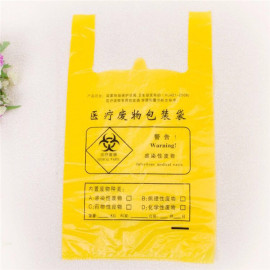 Cubo de basura Bolsas de basura Bolsas de basura médica de plástico de residuos biológicos