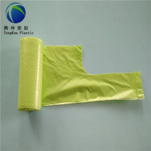 Hergestellt in China 100% biologisch abbaubar 13 Gallonen Cornstarch Trash Bag
