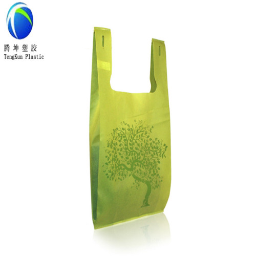 El plástico 100% biodegradable de las materias primas plásticas del almidón de maíz que hace compras empaqueta bolsos al por mayor