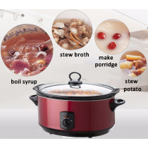 Hot selling wholesale kitchen appliance 2018 modern design oval shape stainless steel crock pot electric slow cooker