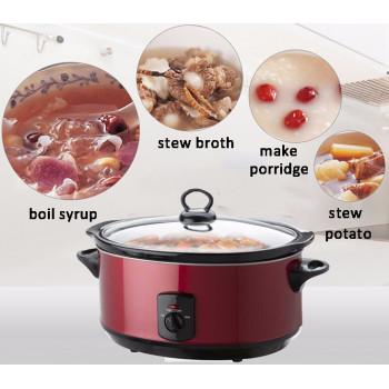 Hot selling wholesale kitchen appliance 2018 modern design oval shape stainless steel crock pot electric slow cooker