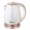 China manufacturer beautiful appearance big capacity stainless steel plastic cordless 360 degree rotation electric kettle