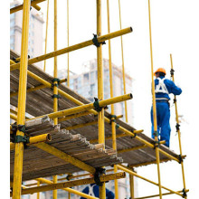 How to set scaffolding system in the high rise building construction.