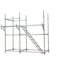 The ringlock scaffolding system.