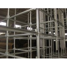 How many galvanization processes are used in the frame scaffolding system?