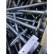 Galvanized solid section adjustable scaffolding base jack