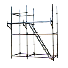 What shortcomings does the frame scaffolding have when compared with staircase scaffolding