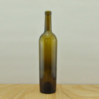 empty750ml wine bottle antique green glass bottle with cork top