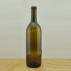 750ml cork finish antique green claret wine glass bottle FLAT BOTTOM wine bottle