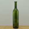 750ml dark green claret wine bottle/red wine glass bottle 75cl/Flange top glass