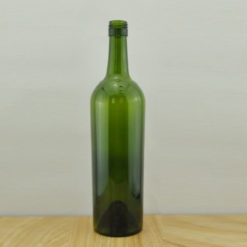 750ml Glass Wine Bottle Tapered Stelvin Finish BVS Top Dark Green Wine Bottle
