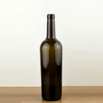 750ml tapered glass wine bottle wholesale/cork sealing type wine use glass bottle