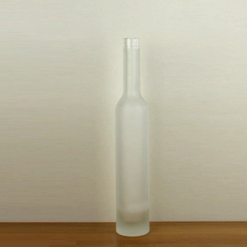 375 ml clear glass wine bottles with cork finish