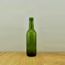 187ml wine bottle screw top dark green mini glass bottle