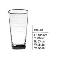 Glass Tumbler Cups Drinking glass 320ml