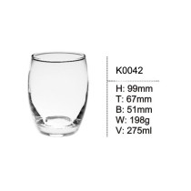 275ml Stemless Wine Glass Drinking Glass cup