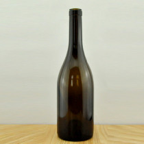 750ml antique green heavier burgundy wine bottle stock for sale glass wine bottle with corks 2236