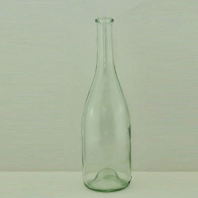 High quality flange top wine glass bottle burgundy dark green glass bottle