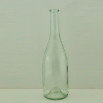 High quality flange top wine glass bottle burgundy dark green glass bottle
