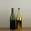 750ml Crown Cap Electroplate Gold Champagne Glass Bottle