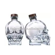 750ml skull glass bottle