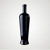 500 ml (17 fl oz) Black Long Neck Glass Bottle For Drinks