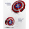 6800mAh Power Bank Battery Dual USB Charger Captain America Shield Charge
