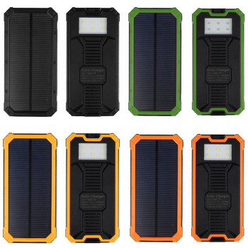 Solar Power Bank Dual USB 30000mAh Mobile Portable Charger Polymer Power bank Battery