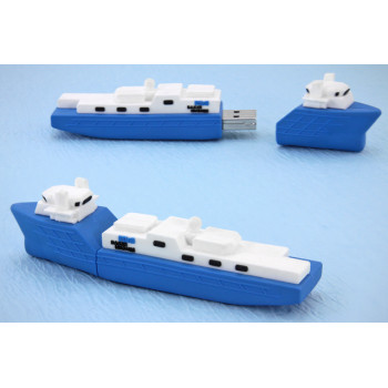 16GB Cargo Ship PVC USB Flash Drive for Pormotional Gift