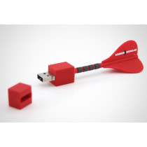 PVC USB Flash Stick 16GB Darts Shape USB Drive
