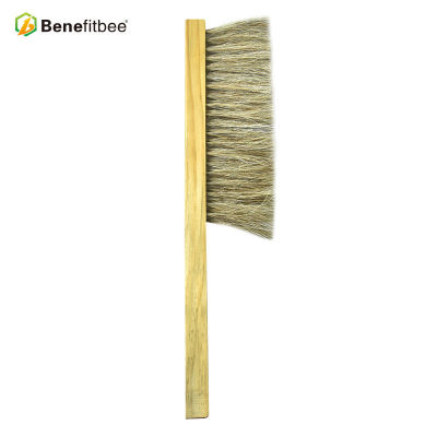 Dual Rows Bee Frame Wooden Handle Bee Brushes For Beekeeping Tools