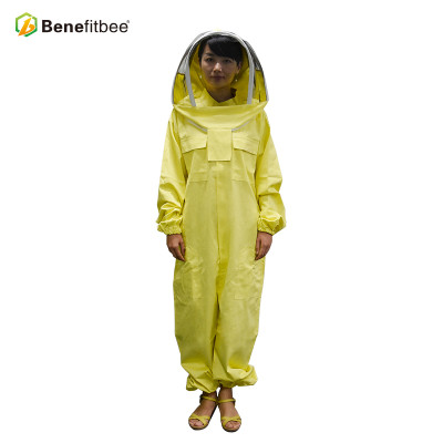 Beekeeping Tools Manul Customized Yellow PVC Protective Clothes Bee Suit