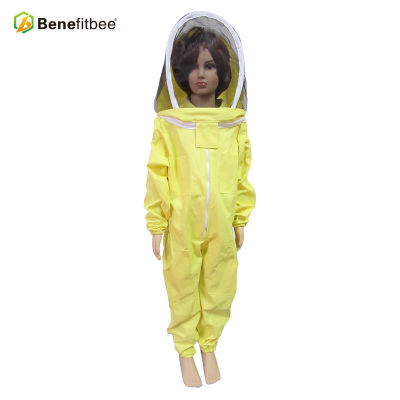 Yellow Breathable Screen Cloth Children Protective Suit For Beekeeping Equitment