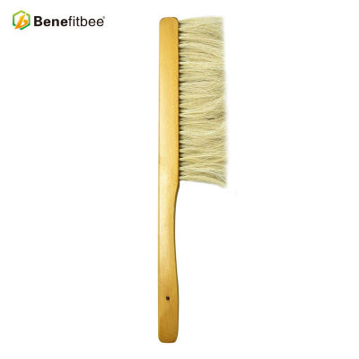 One row horse hair bee brushes Wooden Handle Horsehair Bee Brushes For Beekeeping Tools Benefitbee