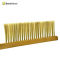 Cheap One Rows Wooden Handle Yellow Plastic Hair Bee Brushes For Beekeeping Tools