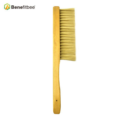 Dual Row Wooden Handle Plastic Hair Bee Brushes For Beekeeping Manufacturer