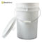 Promotional package 18 liters plastic bee tank white honey bucket beekeeping pail