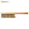 Dual Rows Wooden Handle Plastic Horse hair Bee Brushes For Beekeeping Manufacturer